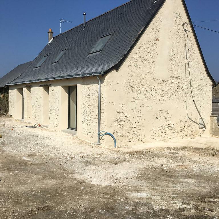 Finition enduit pierre vue