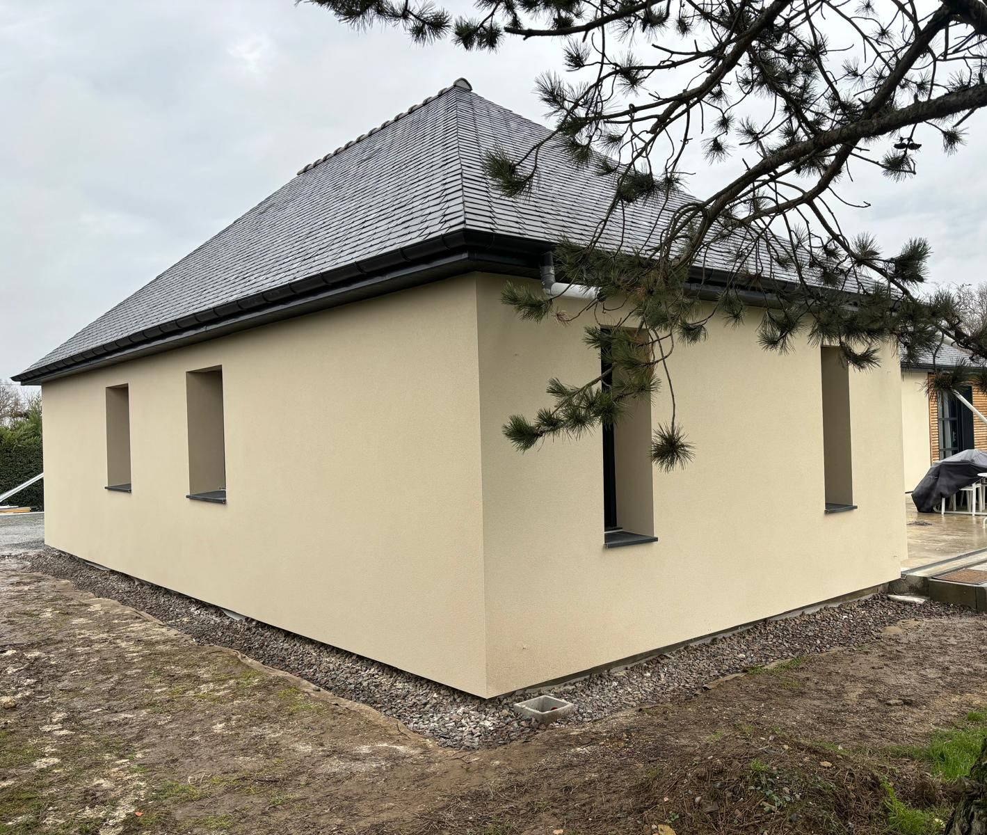 Maison après ravalement de façade Maison après une rénovation extérieur