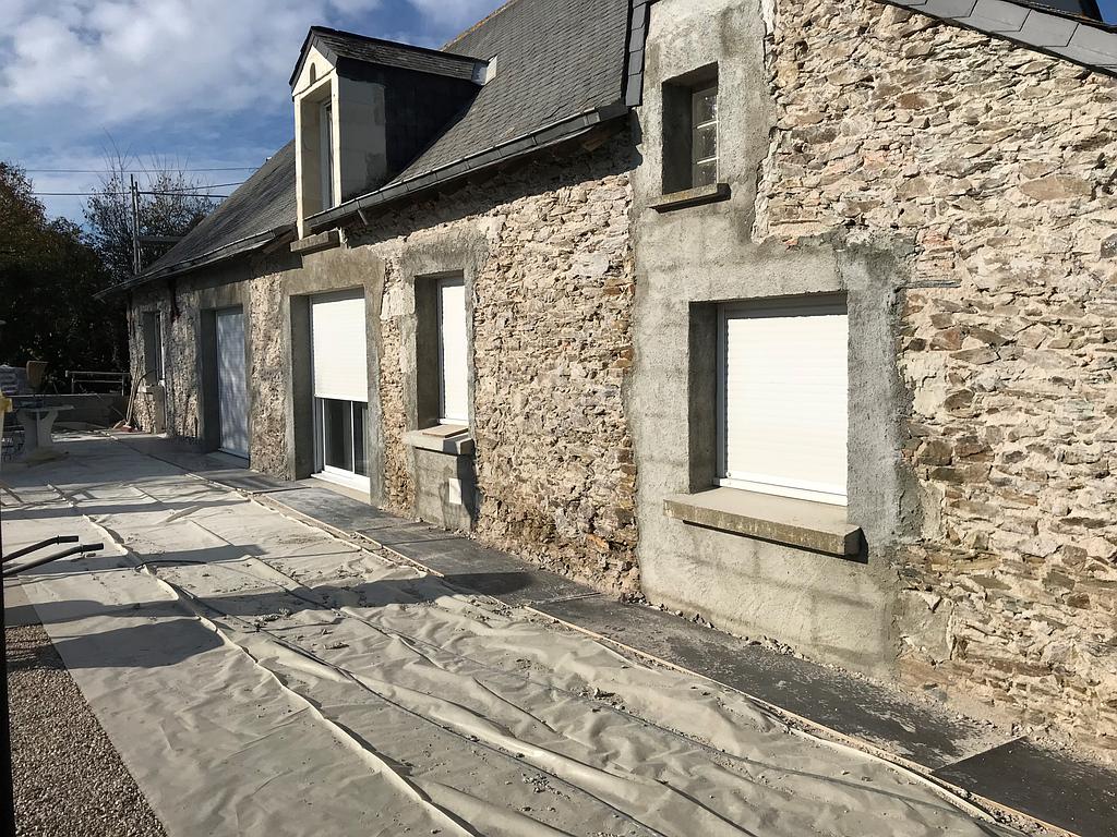 Ravalement de façade en pierres
