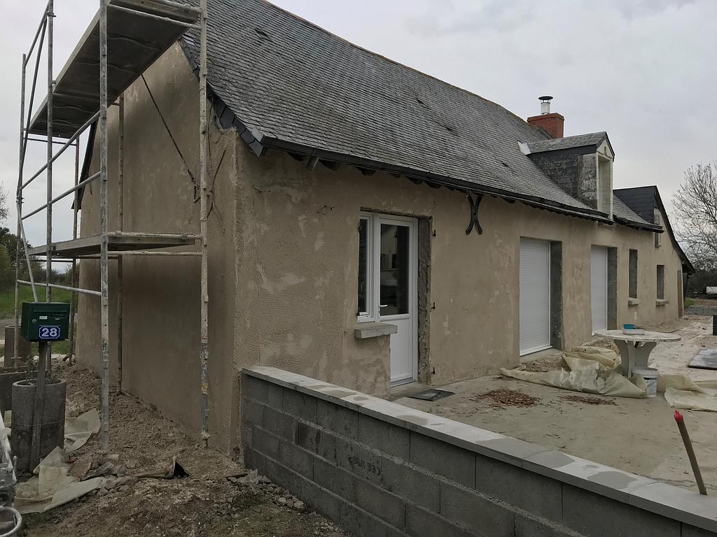 Pendant les travaux de ravalement