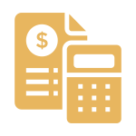 Pictogramme calculette et devis