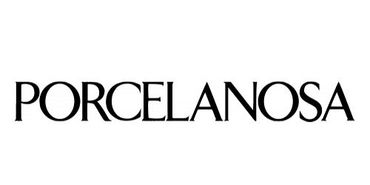 Logotipo de PORCELANOSA en texto negro sobre fondo blanco.