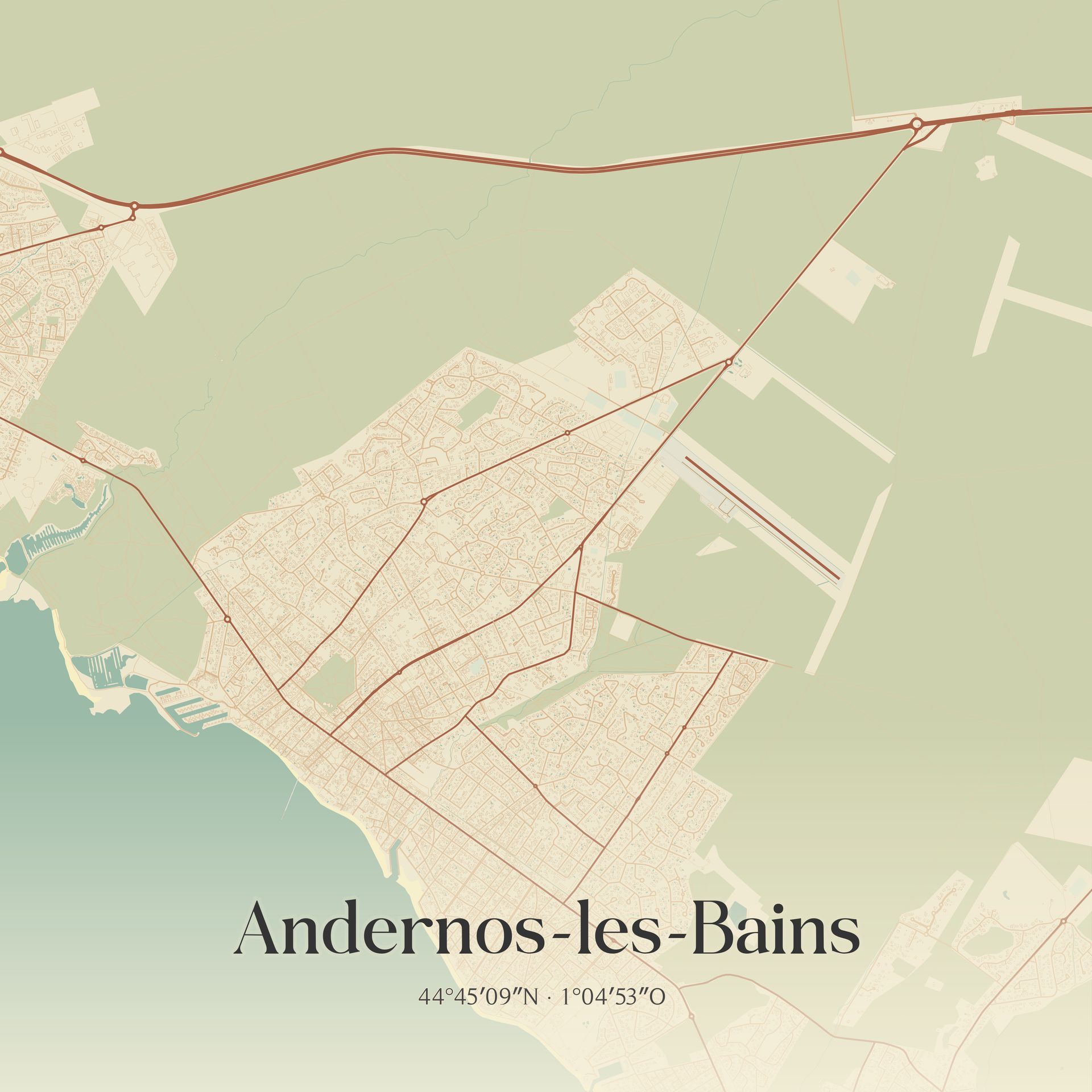Plan d'Andernos-les-Bains