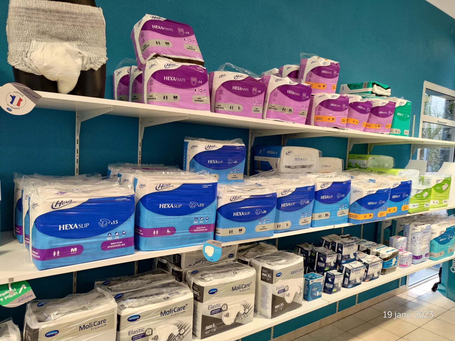 Protection pour incontinence féminine et masculine