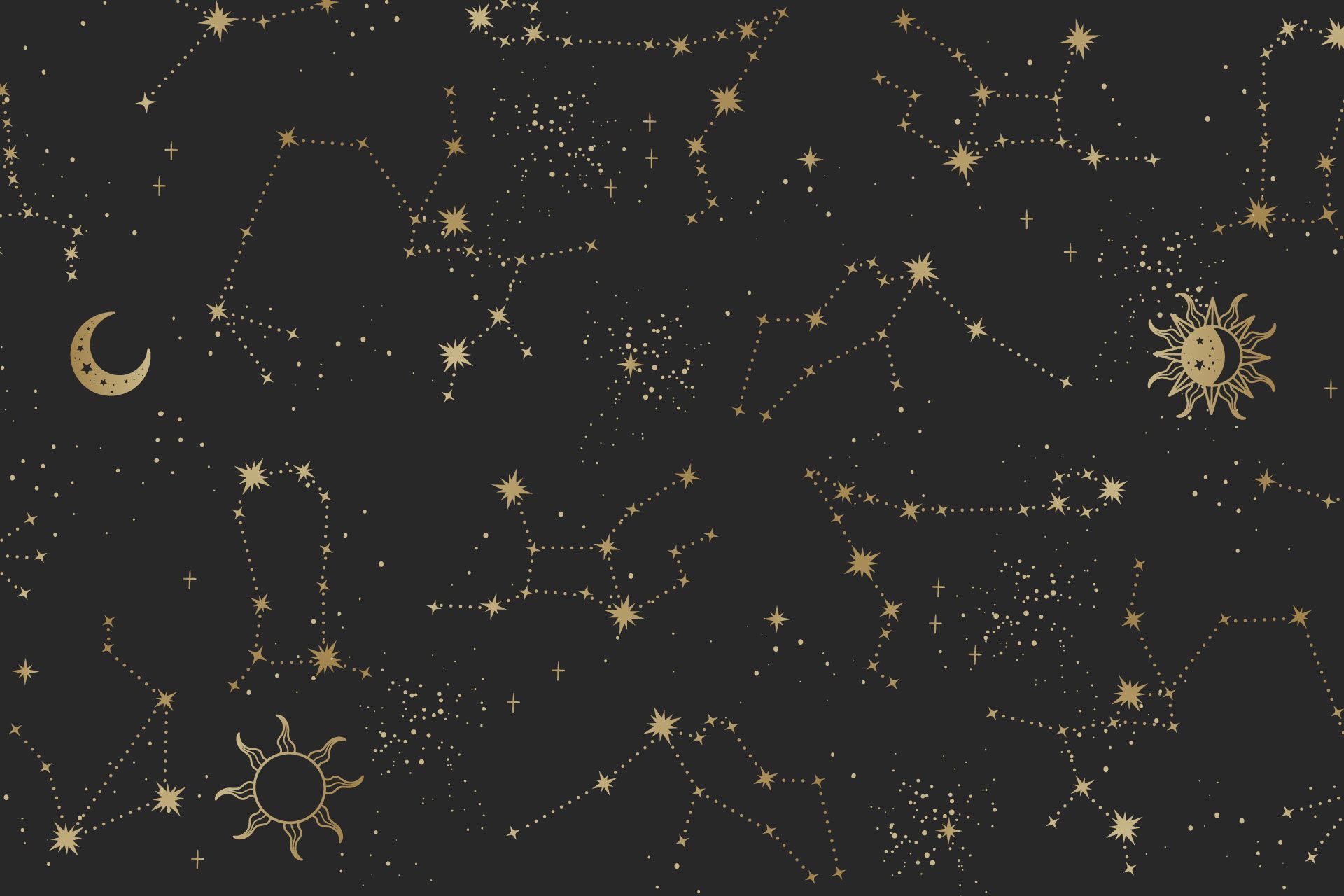 Sternenhimmel mit Sternzeichen