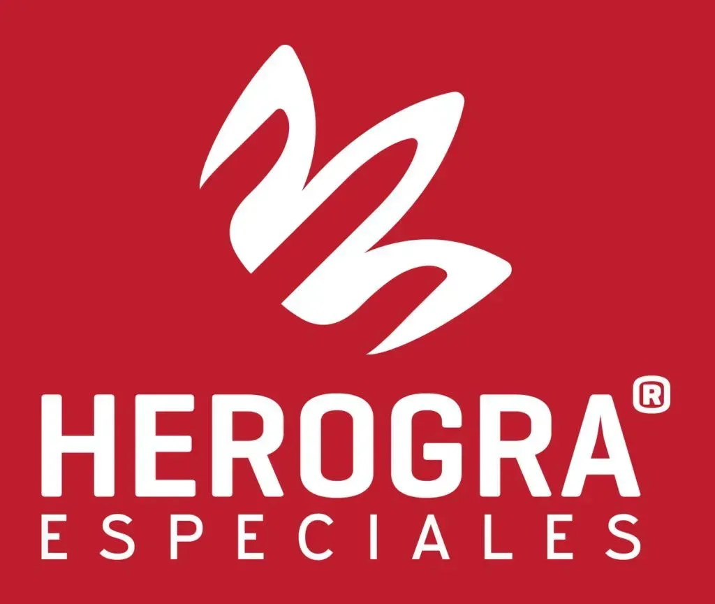 Logotipo de HERA Fertilizantes con un icono de una gota de hoja verde y texto azul verdoso sobre un fondo blanco.