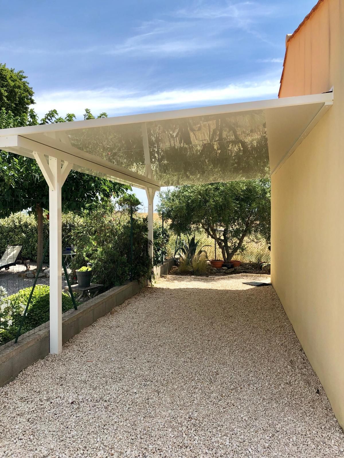 Carport, pergola façade de maison