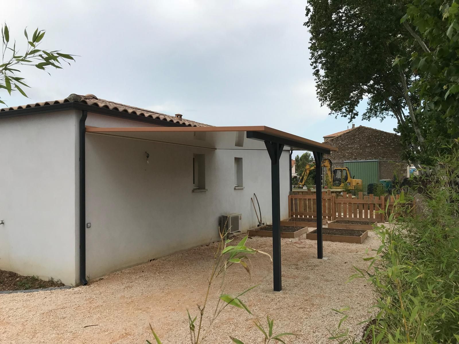 Carport, toile tendue