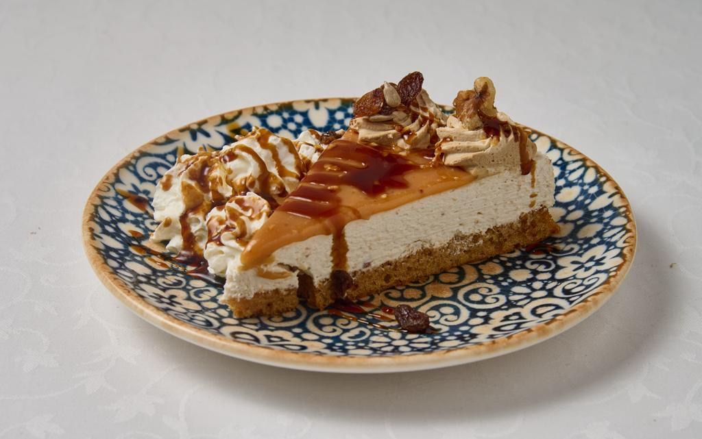 Tarta de caramelo con base de galleta