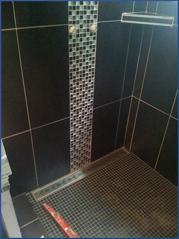 Pose du carrelage finie - Œuvra Artisan Technicien à Saint-Étienne