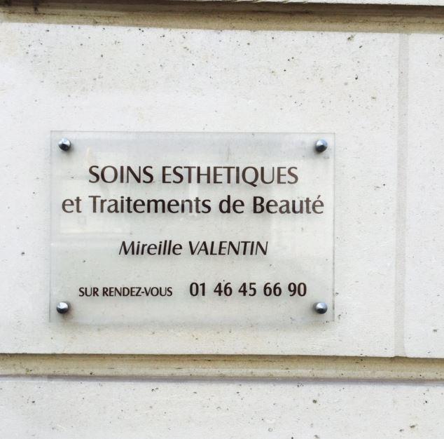 Plaque Mireille Valentin