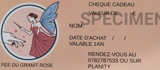 Un chèque-cadeau.
