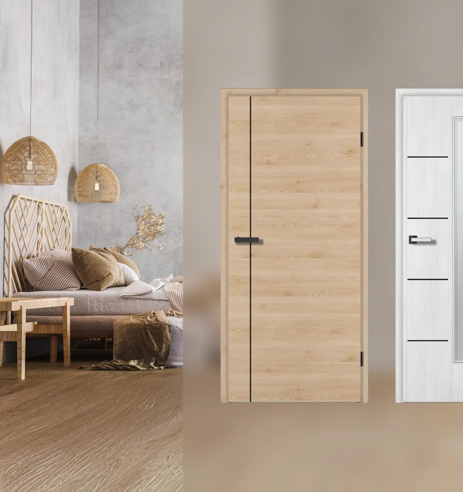 Schwarze Haustüre mit Glas, A. Bader Fenster Türen Innenausbau GmbH-Hohenmölsen