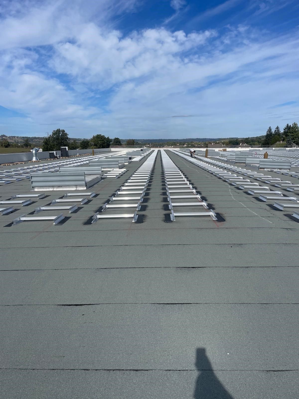 Toit d'un bâtiment commercial