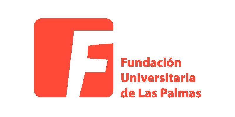 Logo of Fundación Universitaria de Las Palmas: an orange square with a white