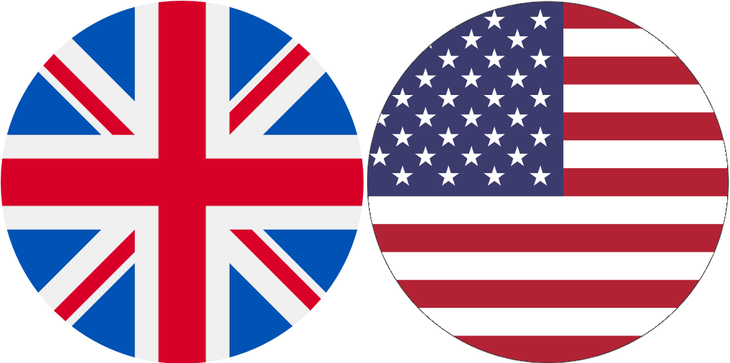 Drapeaux britannique et américain