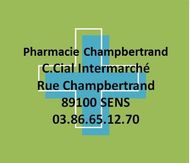 Pharmacie Champbertrand à Sens dans l'Yonne