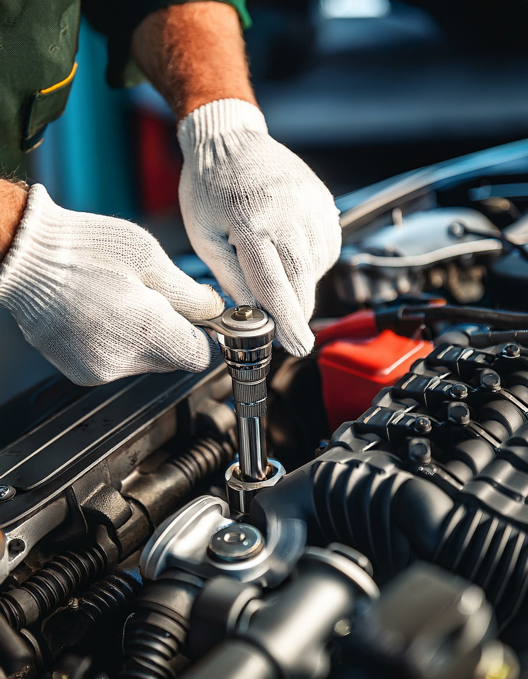 Remontage moteur sur une voiture Renault