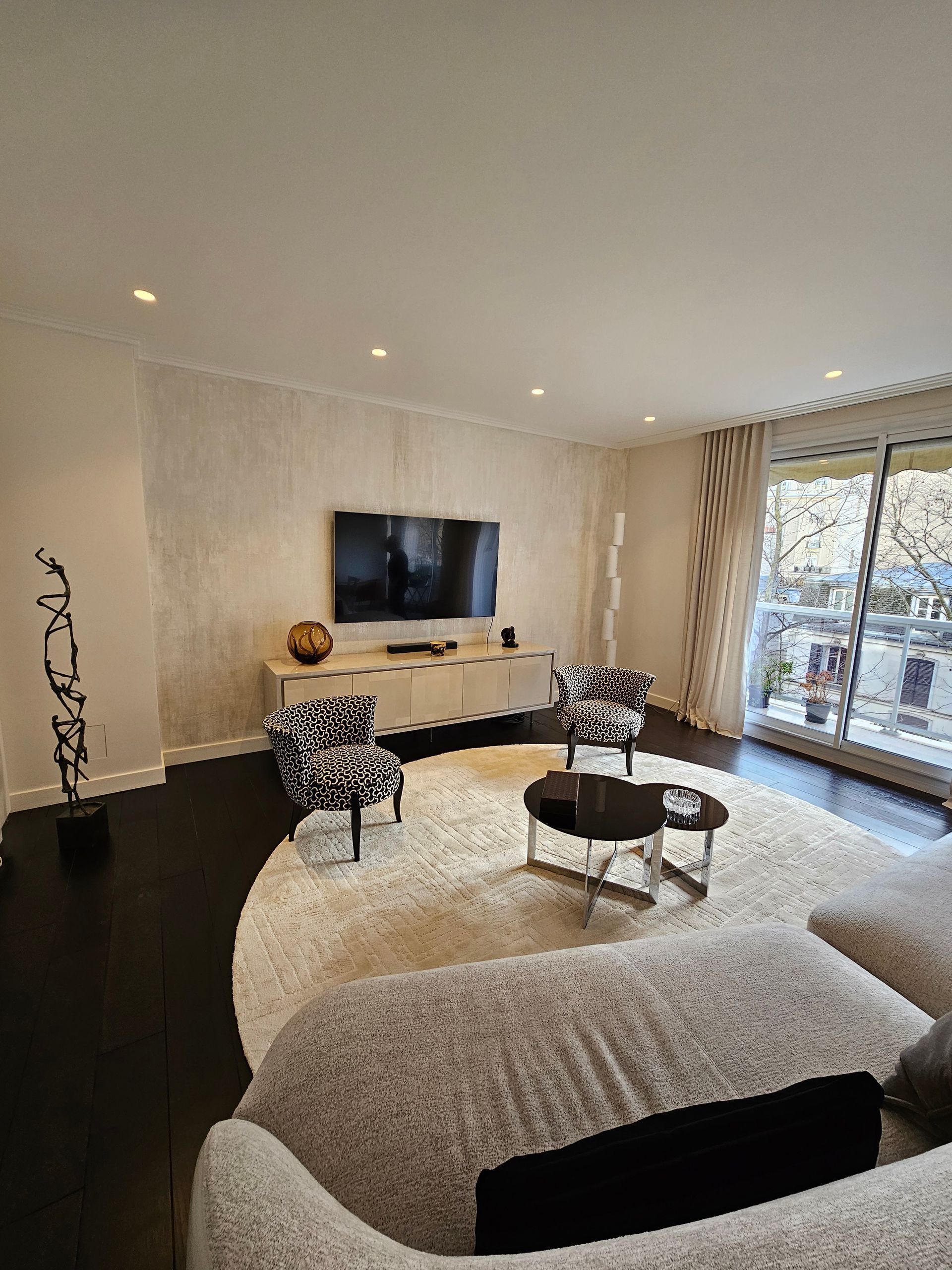 Salon dans les tons beige