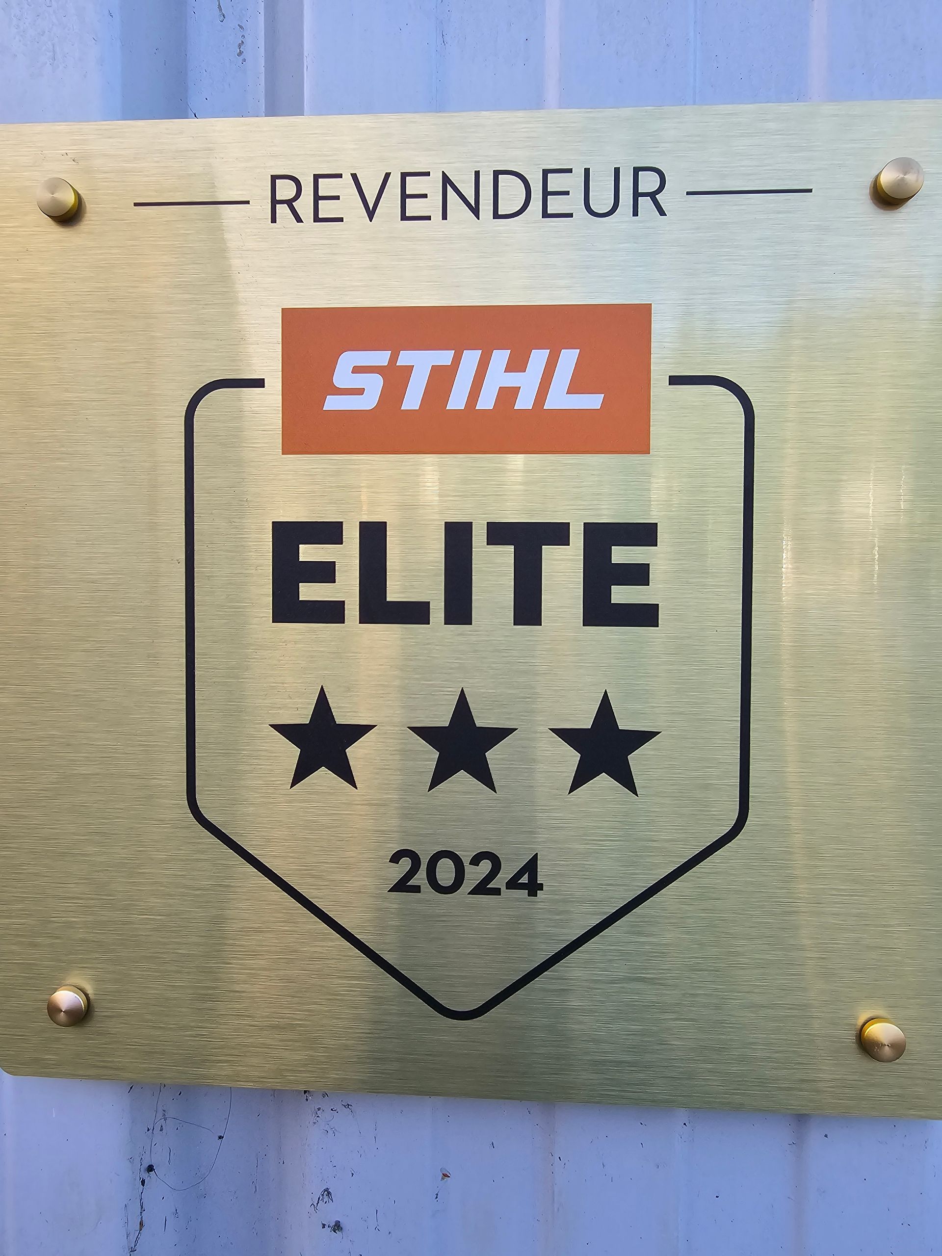Plaque revendeur Stihl