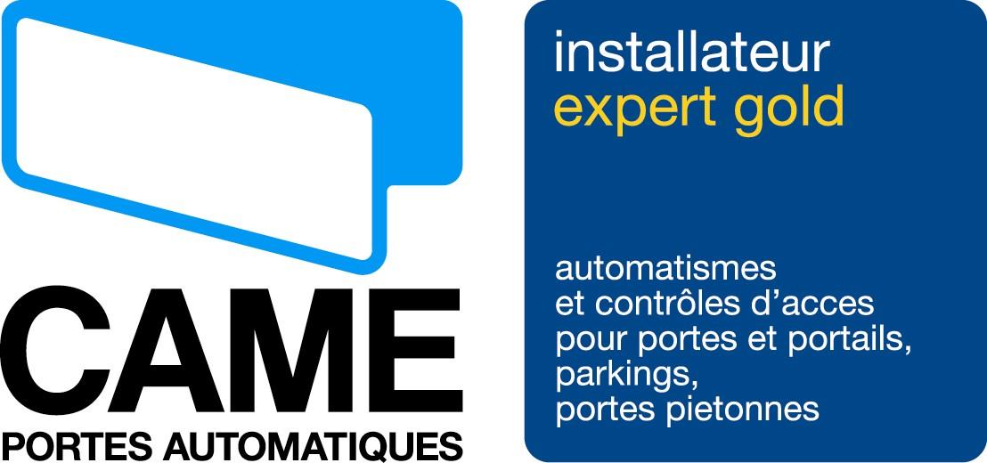 Logo CAME Installateur Expert Gold