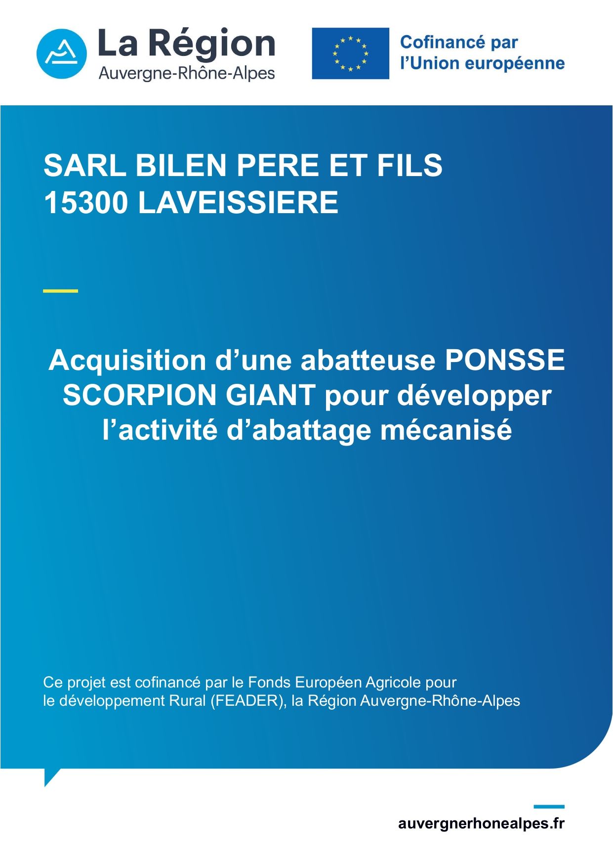 Visuel d'achat d'un matériel