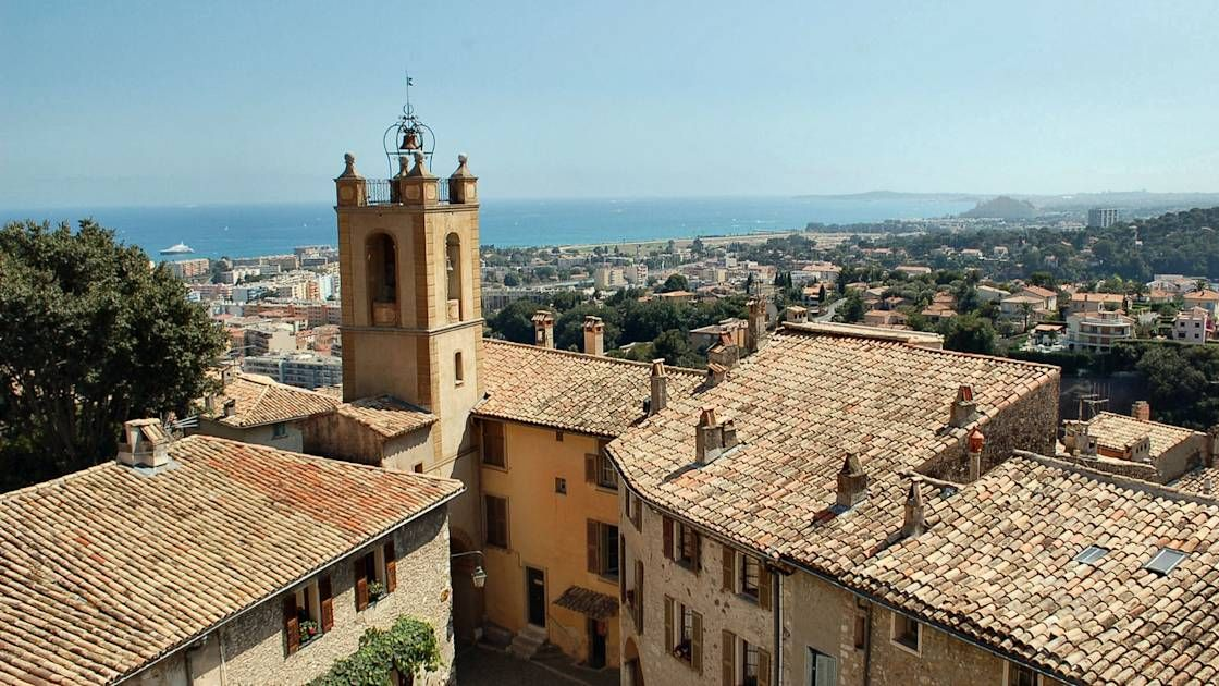 Vue aérienne de la ville de Cagnes-sur-Mer
