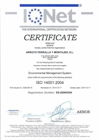 Es un certificado de la red de certificación internacional.