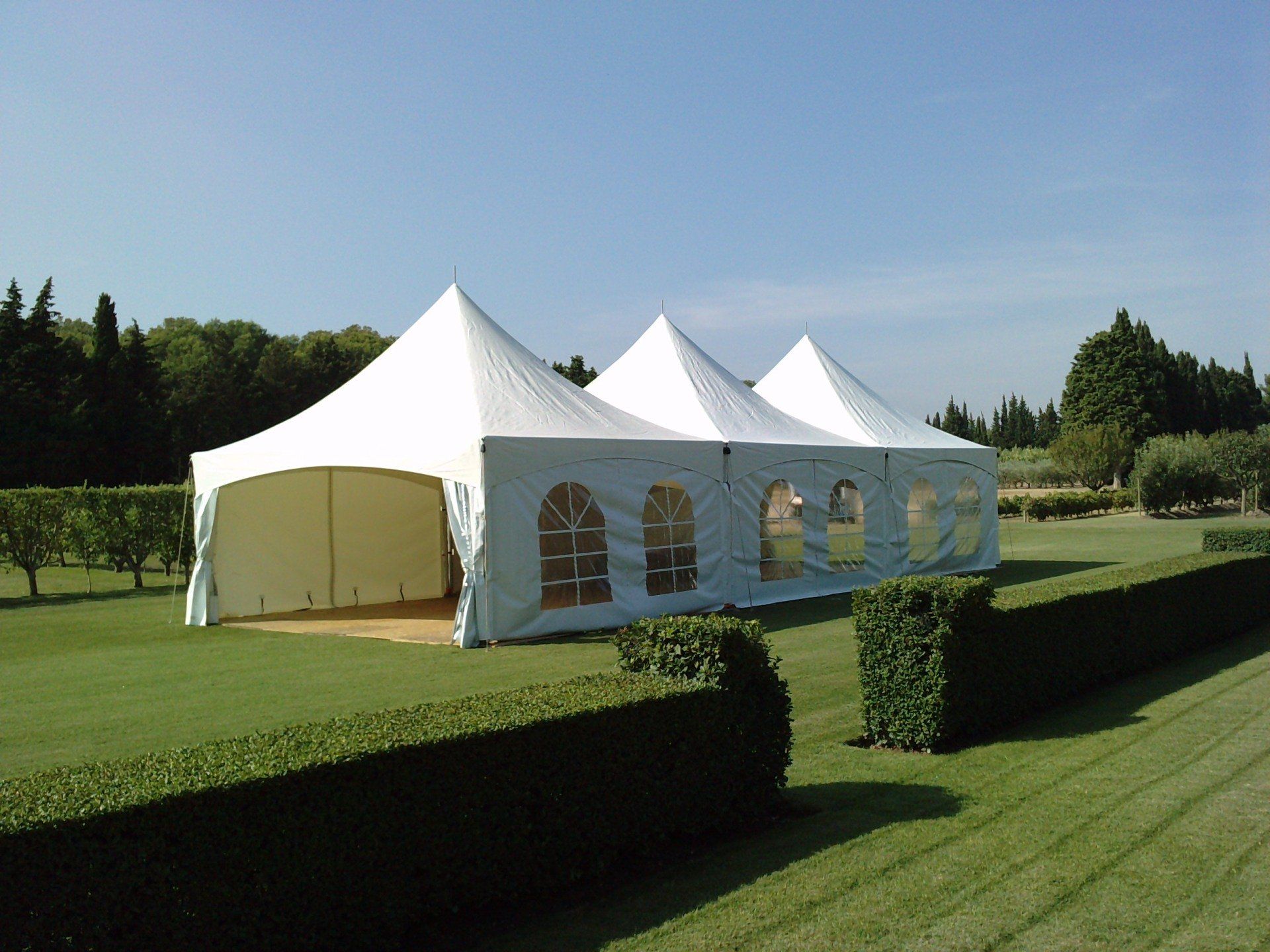 Cérémonie dans le jardin d'un particulier