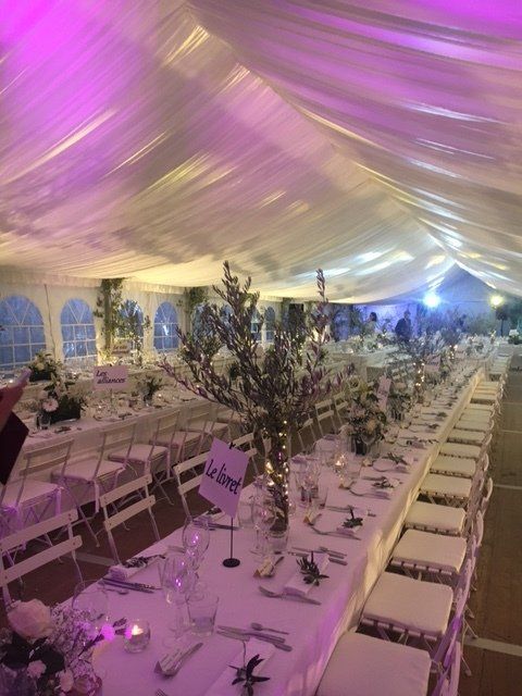 Mariage à Oppède - location éclairage LED