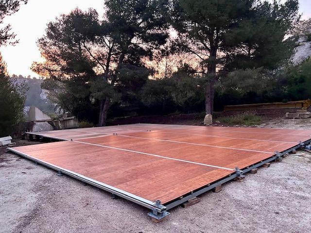 Plancher autoporté à Baux de Provence