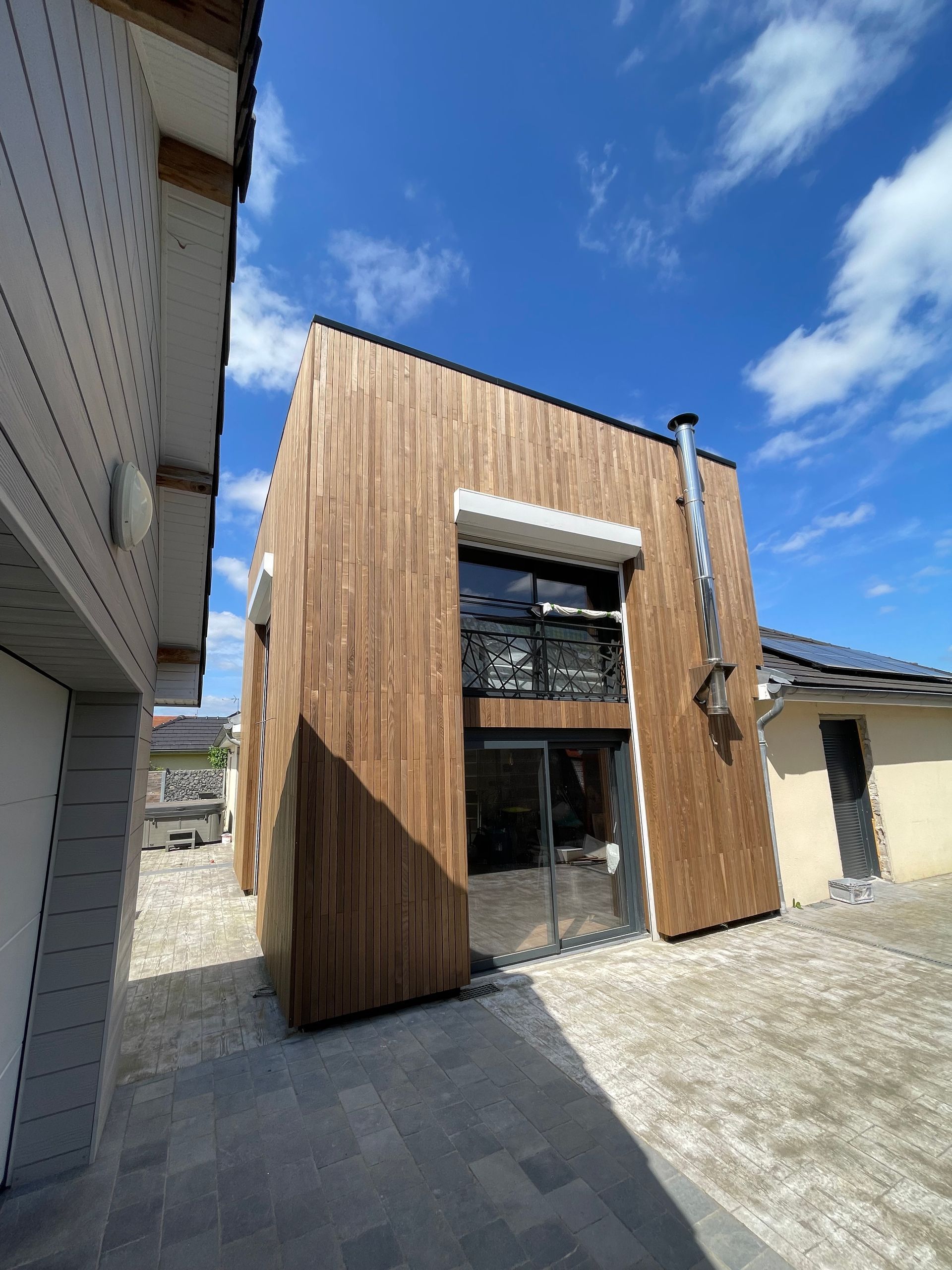 Bardage bois sur une maison