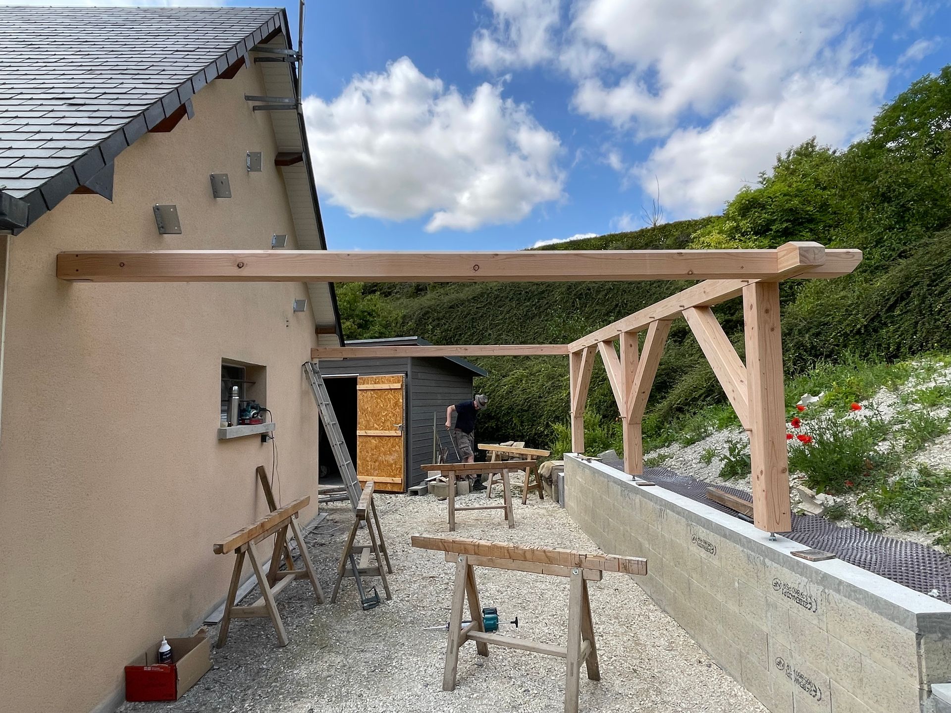 Installation de charpente