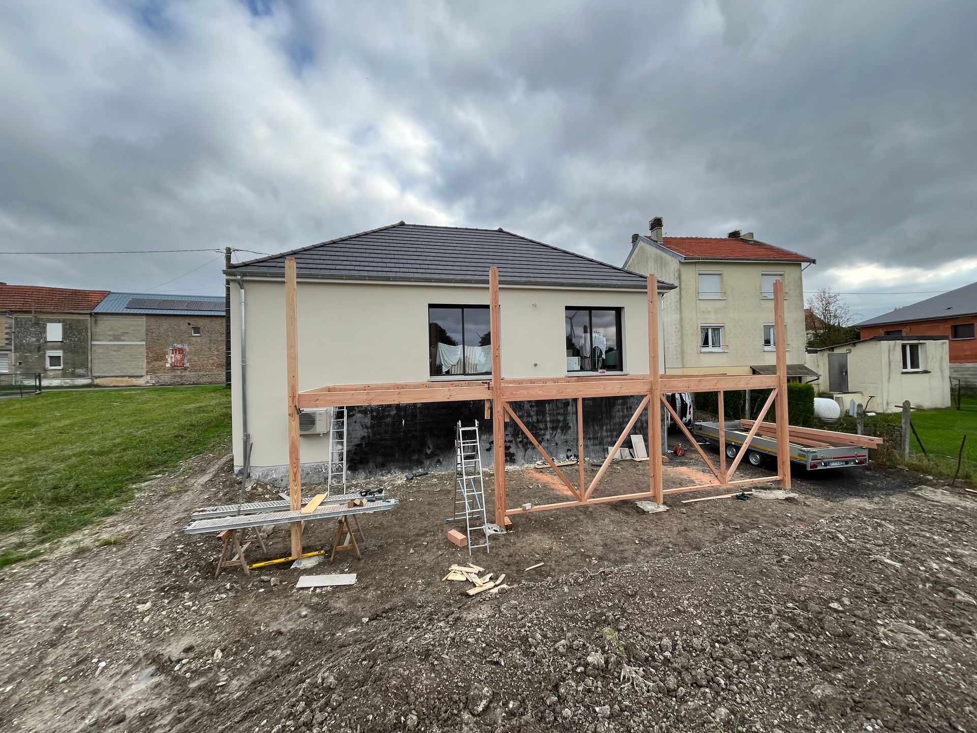 Création d'une terrasse