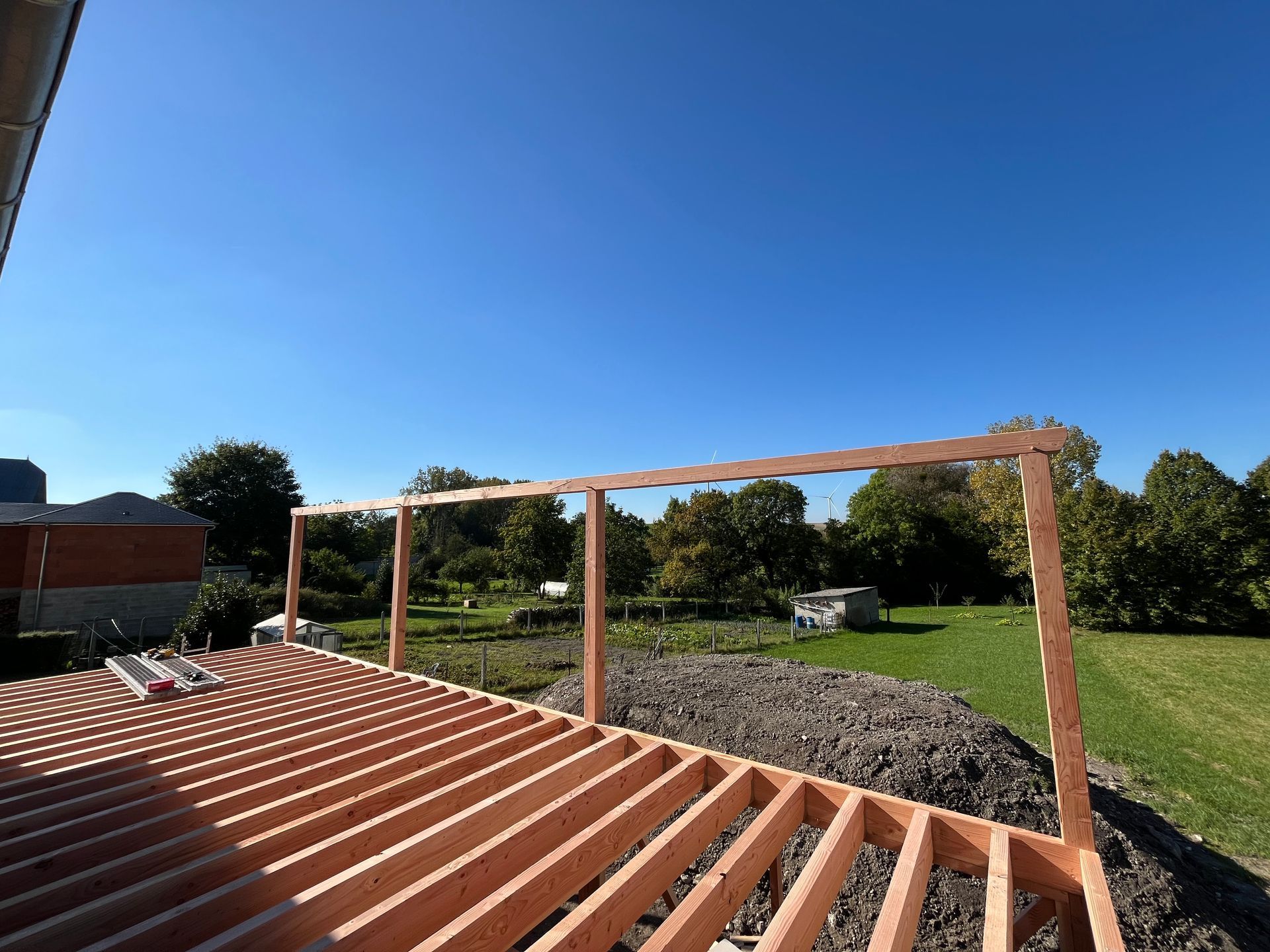 Pose de terrasse en bois