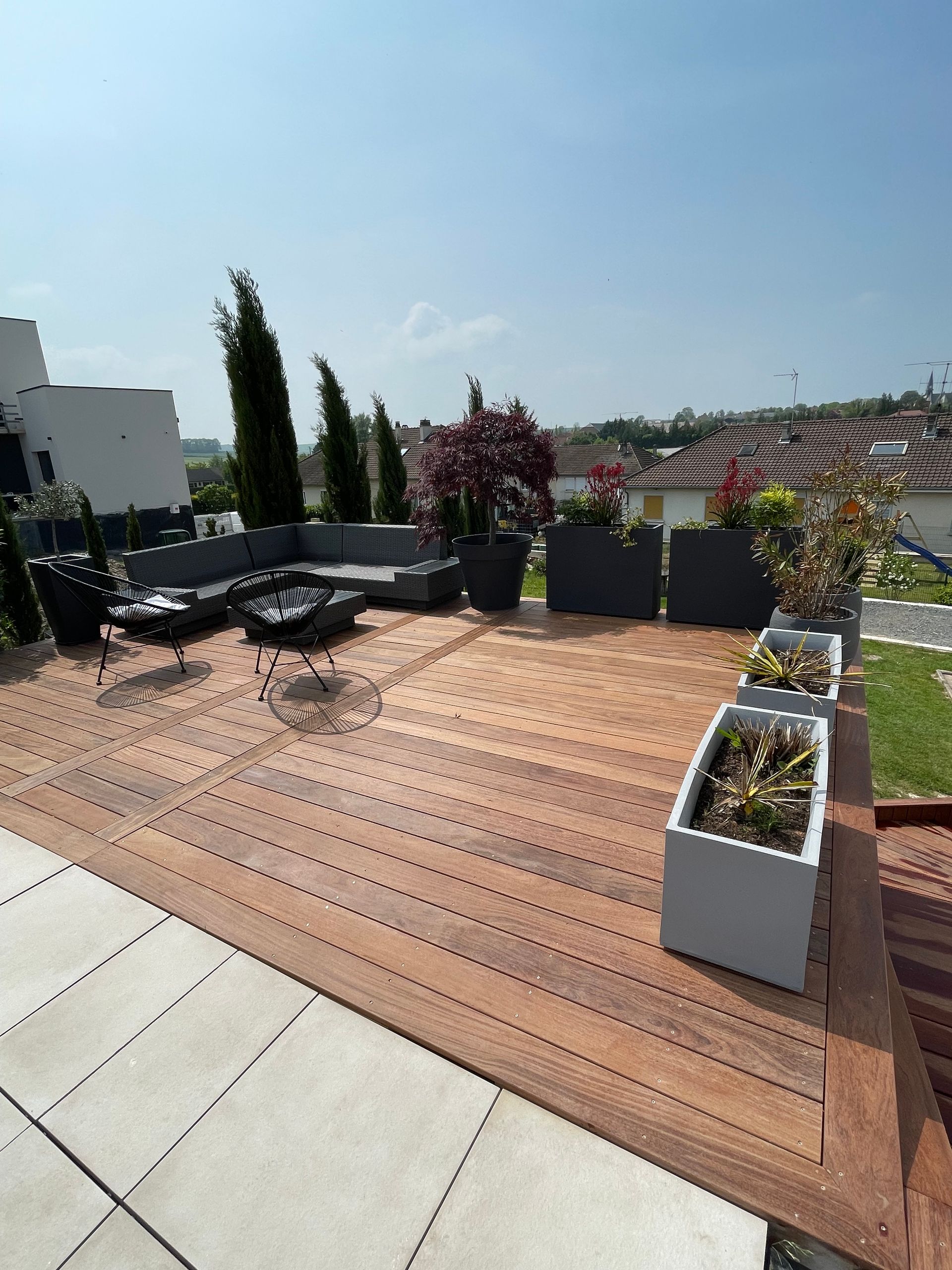 Terrasse bois aménagée
