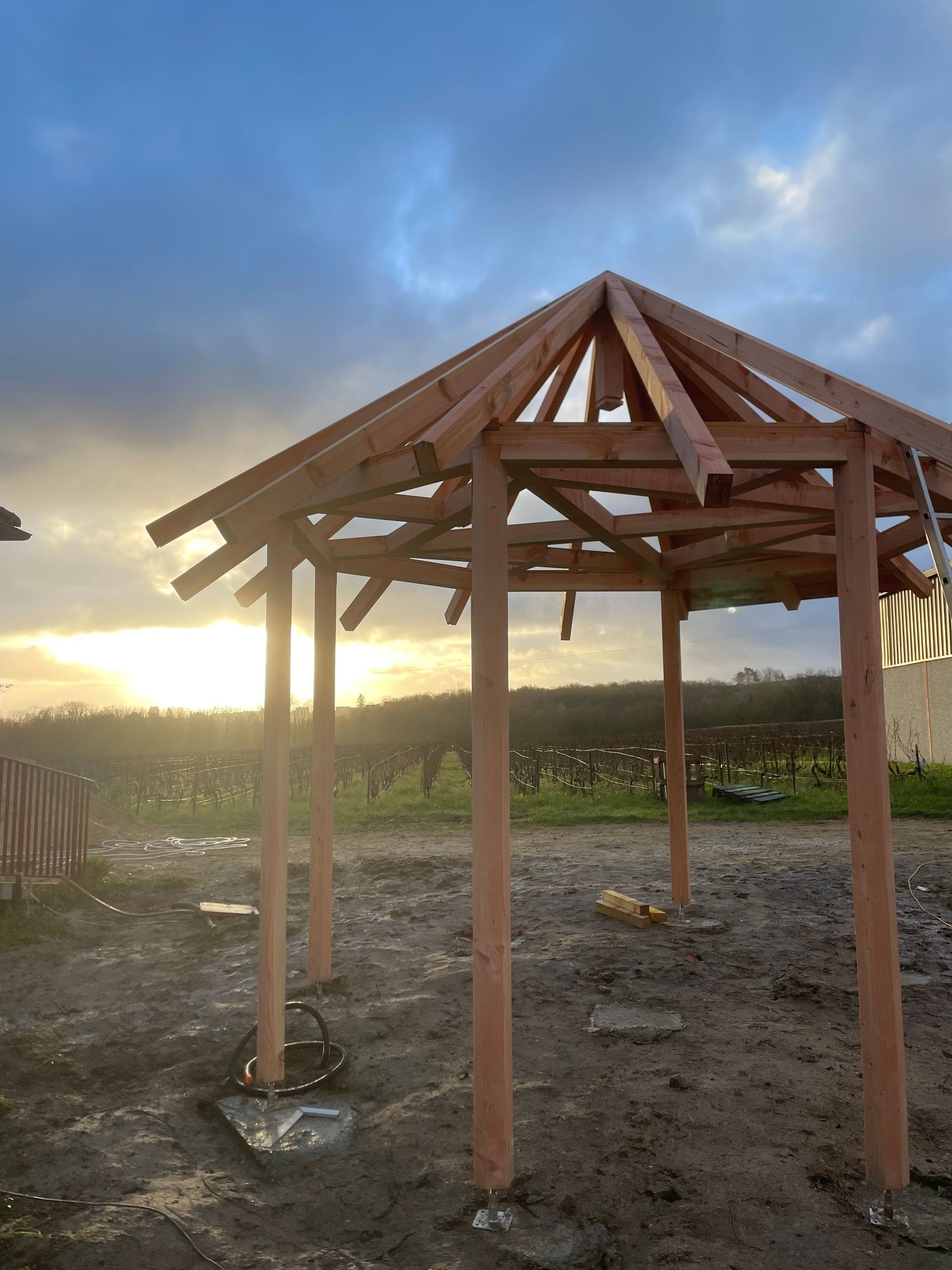 Création d'un kiosque balinais