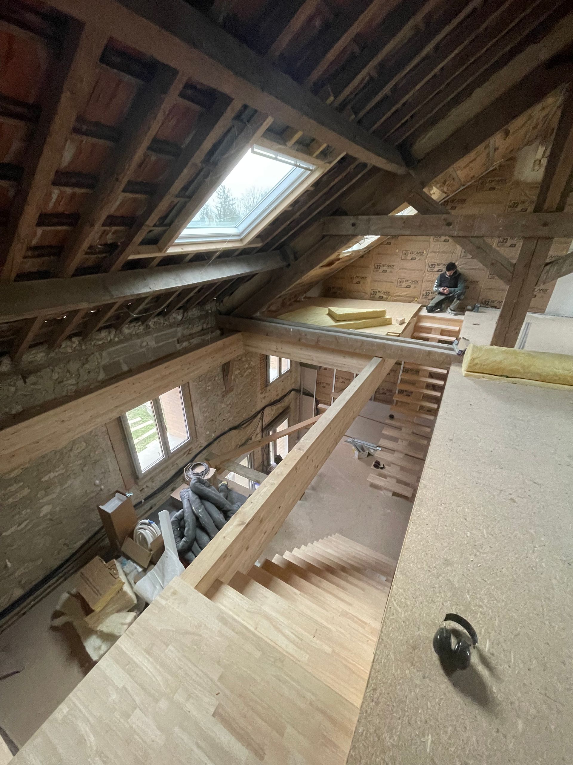 Création d'escaliers en bois