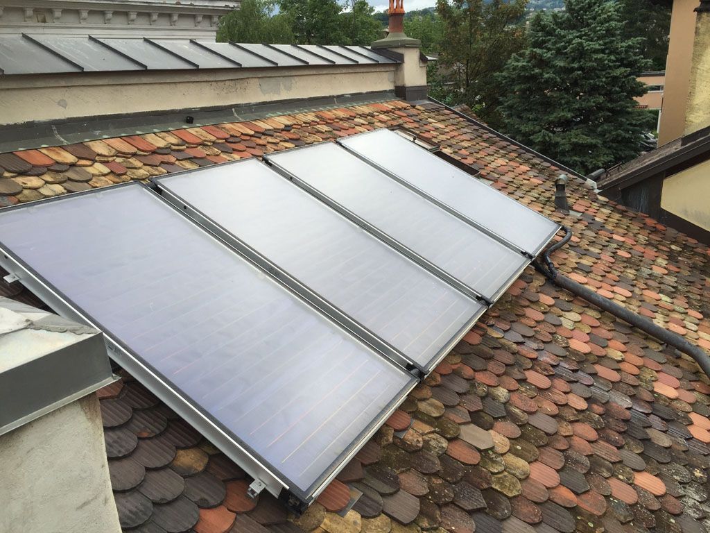 Installation de chauffage - panneaux solaires