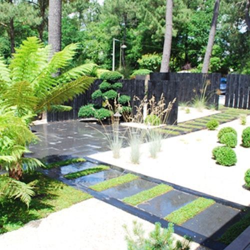 Jardin stylisé japonais