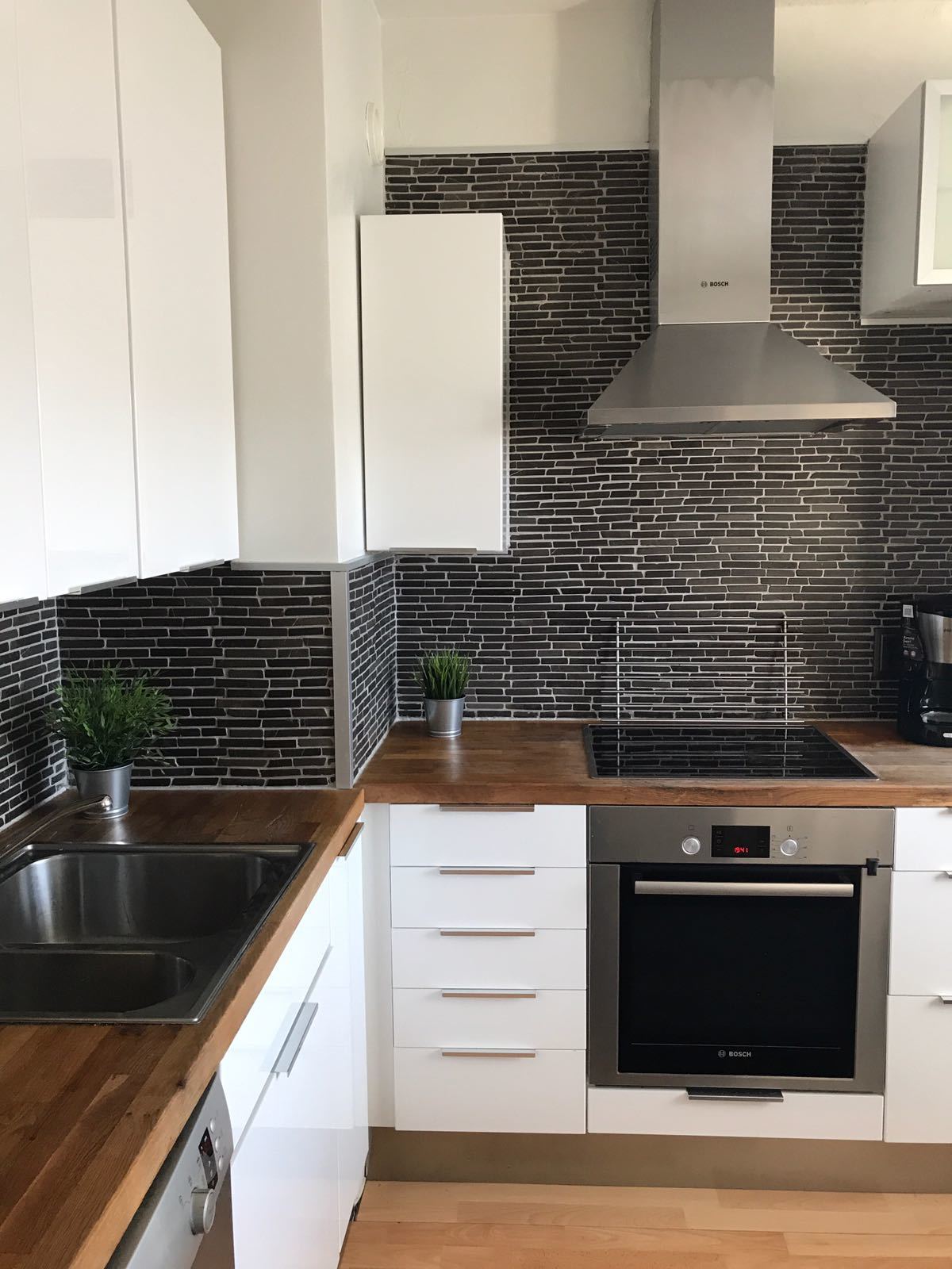 Huoneisto 2 keittiö - Kalustettumajoitus.fi