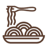 Icon Schüssel mit dampfendem Essen