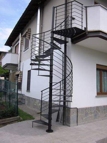 Scala chiocciola in ferro da esterno