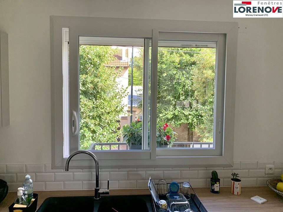 Installation de fenêtre coulissante