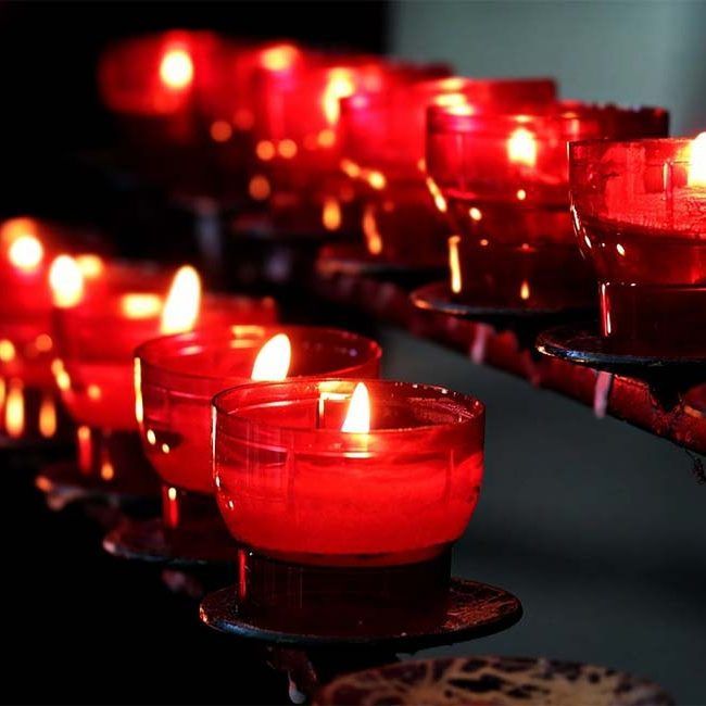 Des bougies en série