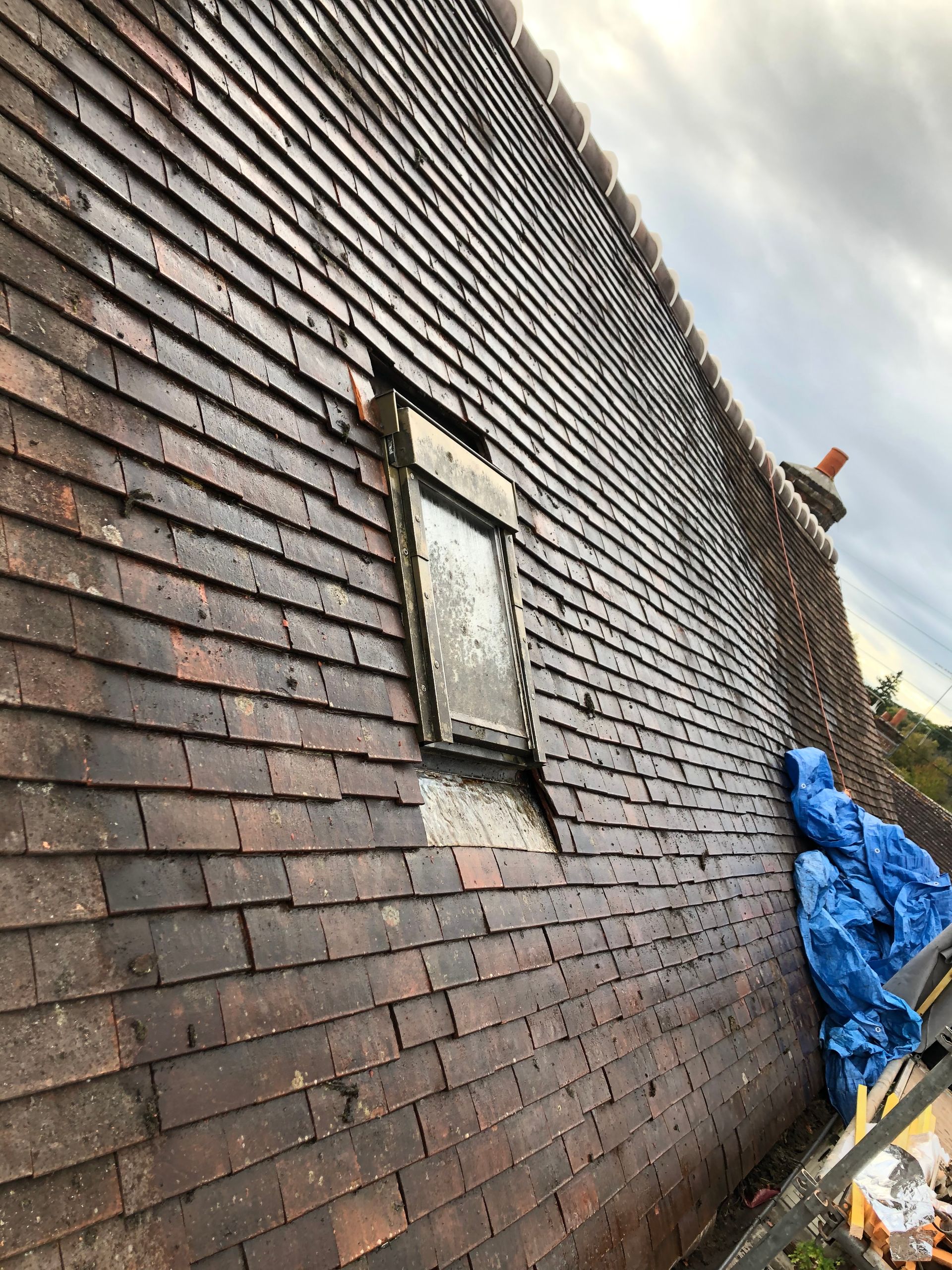 Pose d'une fenêtre de toit