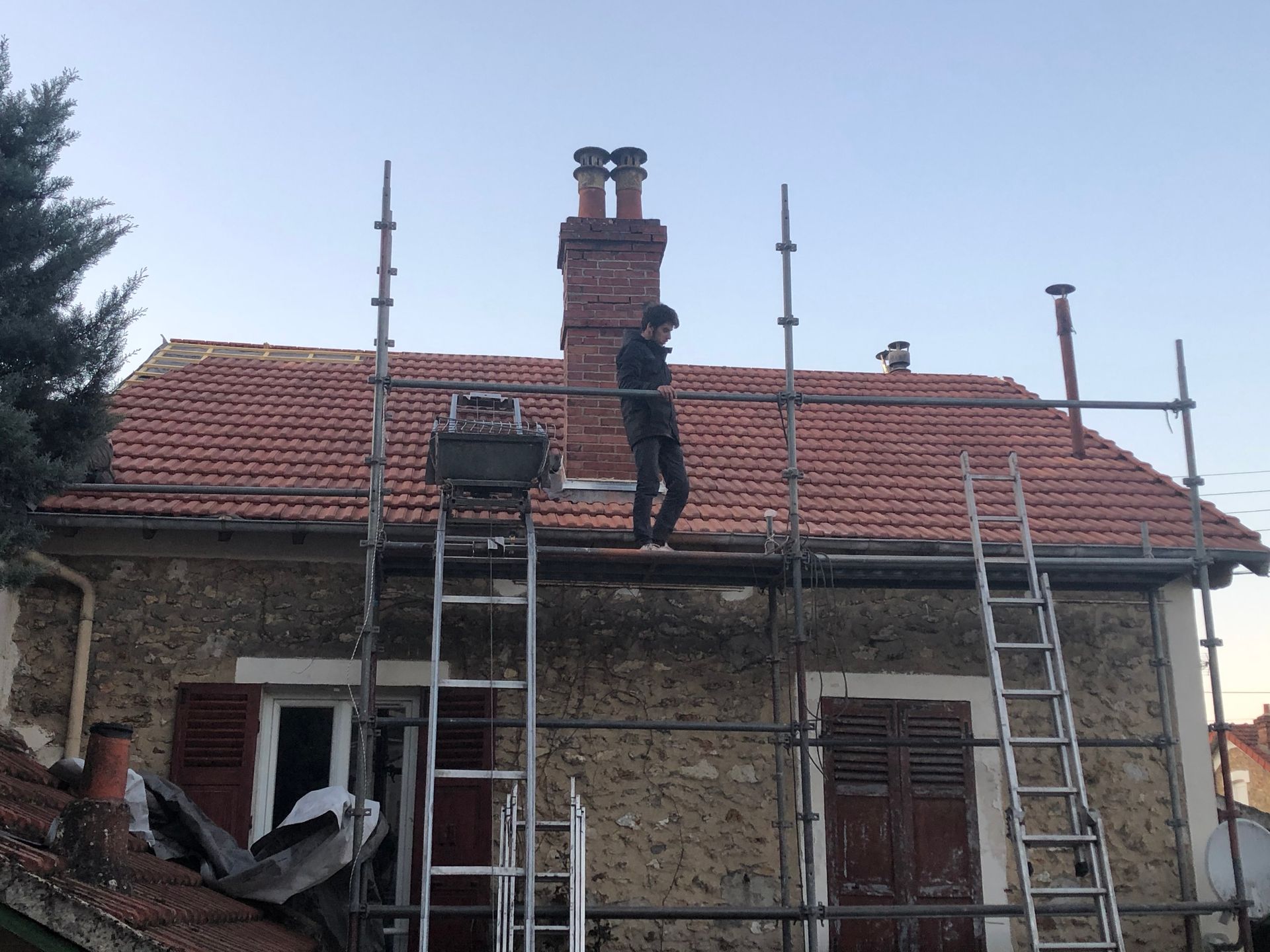 Pose de la nouvelle couverture