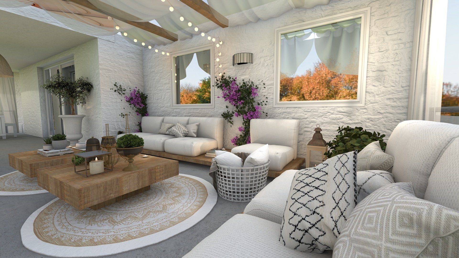 Salon avec de la moquette