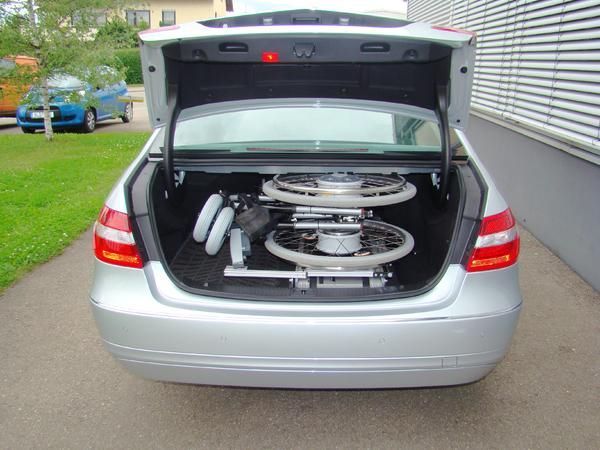 Fahrrad im Kofferraum