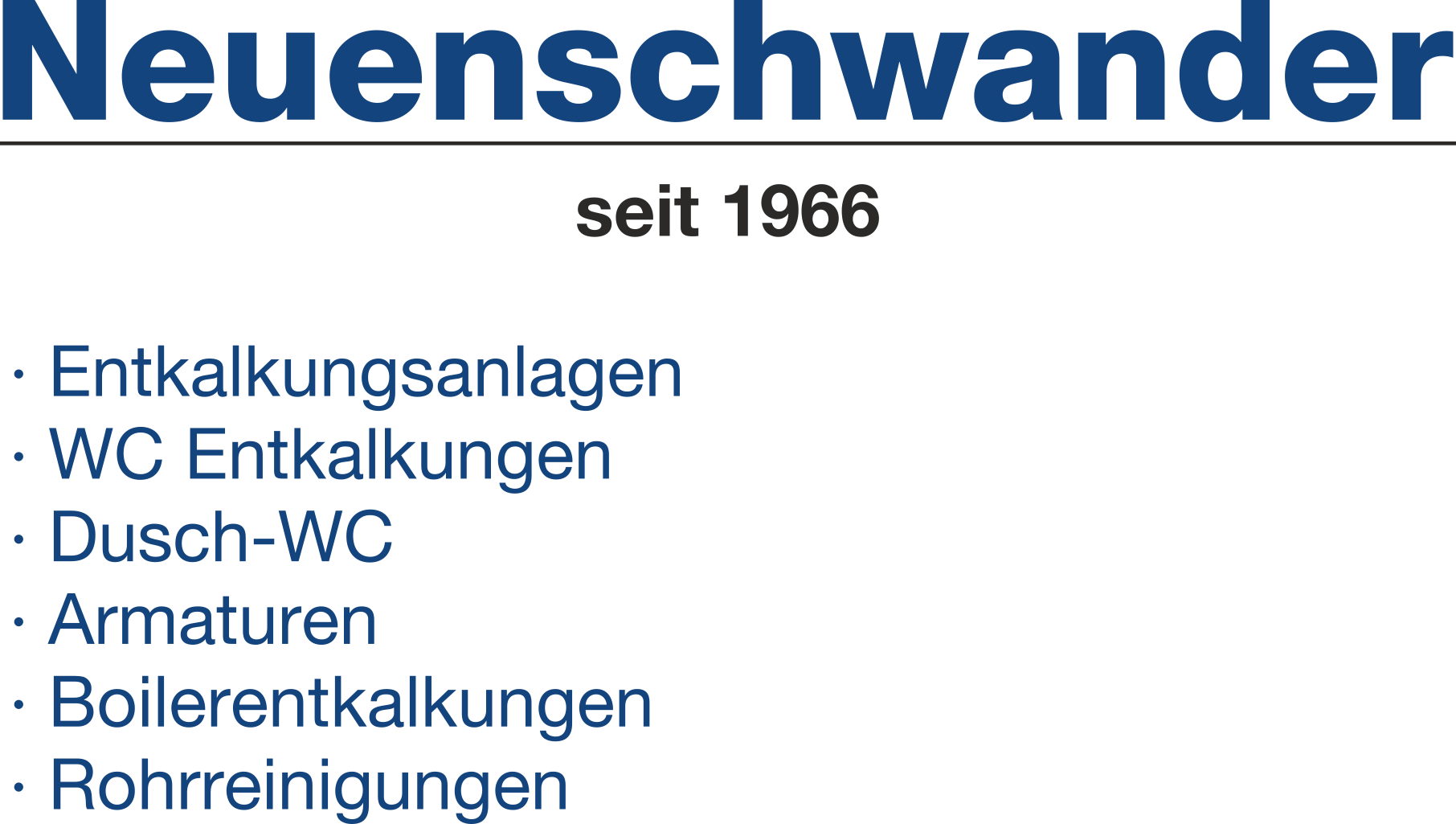 Neuenschwander GmbH | Sanitäre Reparaturen und Service | Zürcher Oberland und Umgebung - Russikon